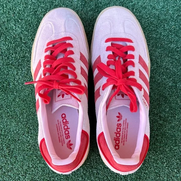 NWT Adidas Samba Sneaker Suede Leather Clear Pink Better Scarlet Red Gum 10.5 - Picture 9 of 14